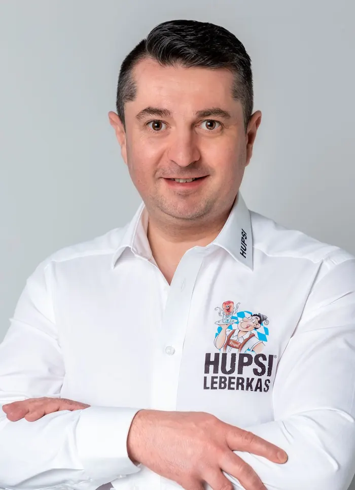 Metzgermeister Franz Künzner, Erfinder von HUPSI